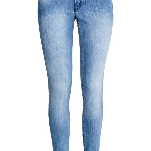 H&M Super Skinny Low Waist Light Wash Jeans (Size: 26/32) - Picture 3 of 10